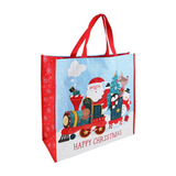 Woven Christmas shopping bag