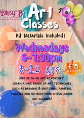 Art Classes: 8-12yrs