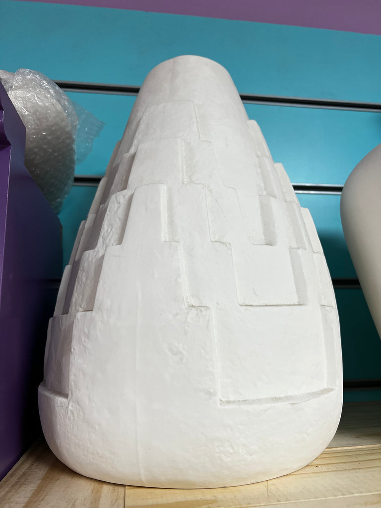 P99 - CERAMIC BLANK - LARGE MAYA PYRAMID VASE