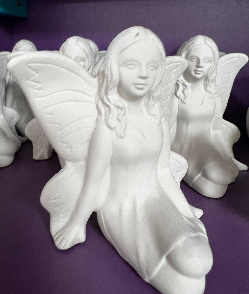 D25 CERAMIC BLANK - SIDE SITTING FAIRY