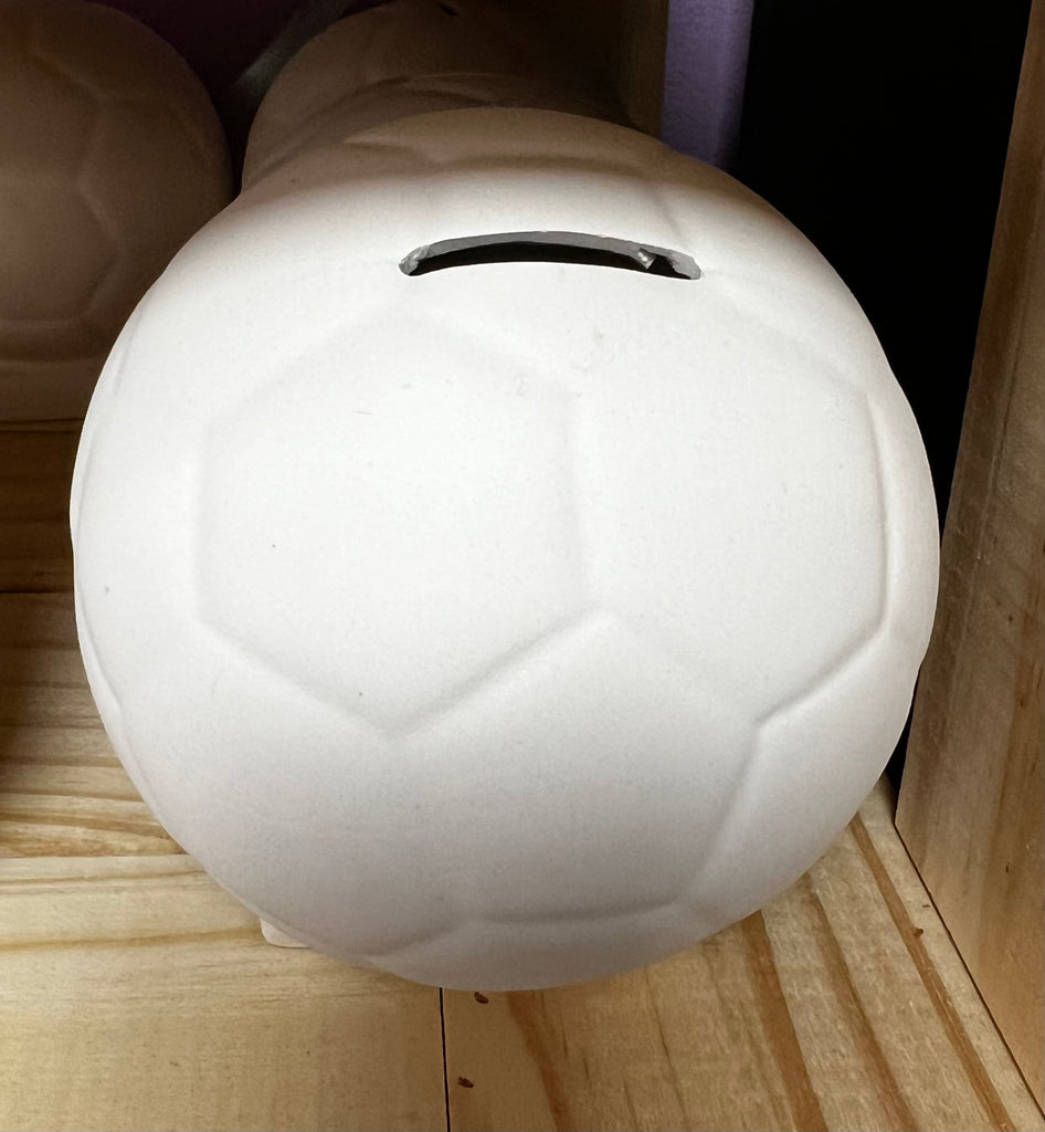 P142 - CERAMIC BLANK - FOOTBALL MONEY BANK