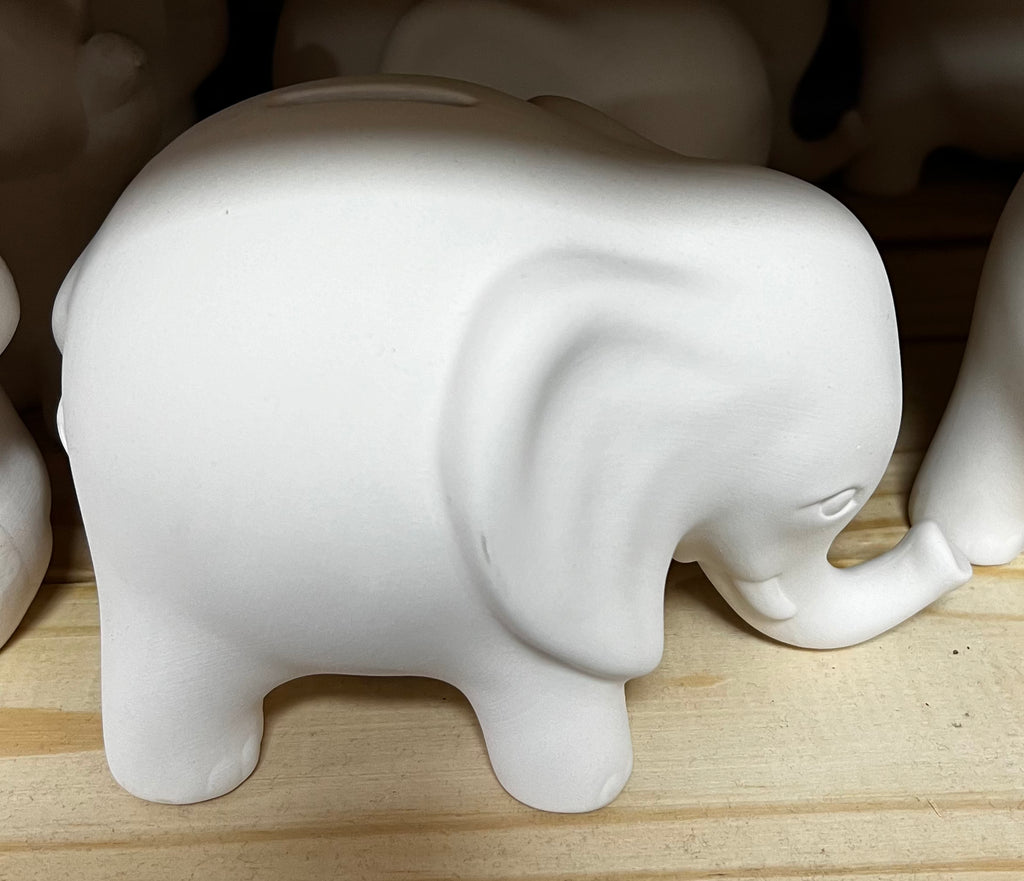 P141 - CERAMIC BLANK - ELEPHANT MONEY BANK