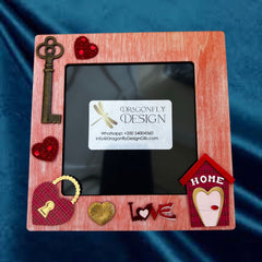 Key to my heart picture frame