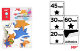 Self adhesive foam stars