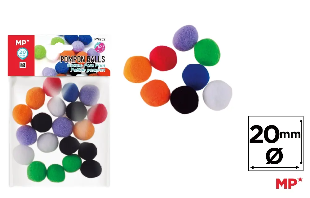 20mm Pom Poms