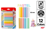 plasticine pack 12pcs -  pastels