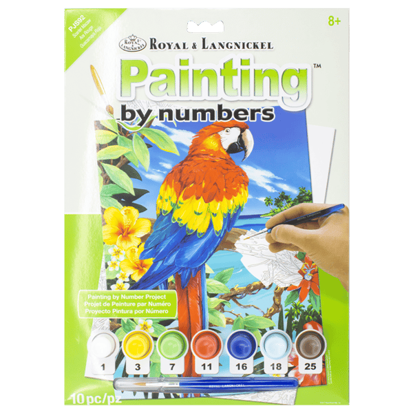 Paint by numbers Kids -scarlet macaw