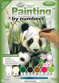 Paint by numbers Kids - panda & baby