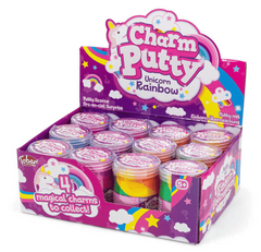 rainbow unicorn charm putty