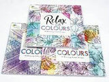 Relax colouring books