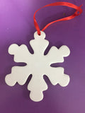 Ceramic XMAS flat HANGING