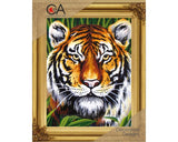 Printed tapestry kit . 30cm x 22cm tiger