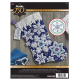 Bucilla Christmas- Sparkle Snowflakes Stocking kit