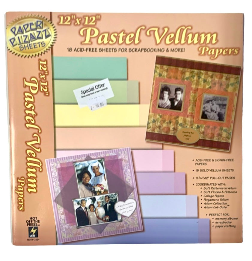 Scrapbooking paper pack - Pastel Velum papers